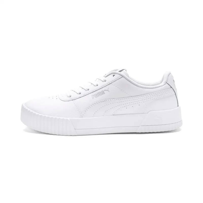Puma Carina leren Zilver/Wit (370325-02)