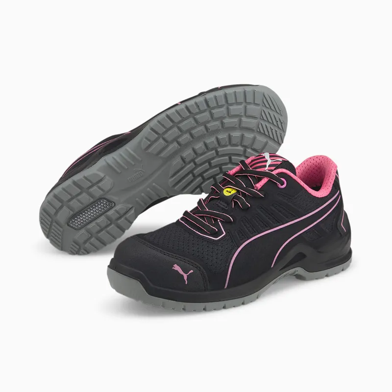 Puma Fuse TC Pink Wns Low S1P ESD SRC Safety Shoes Women Roze/Zwart (933478-01)