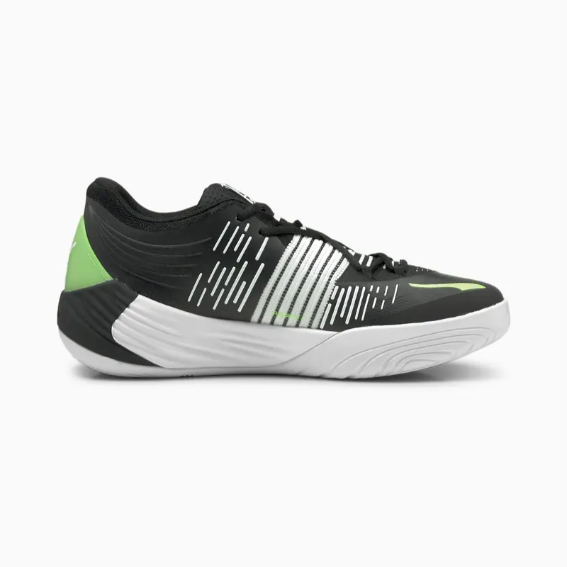 Puma Fusion Nitro basketbalschoenen Zwart/Groen (195587-01)