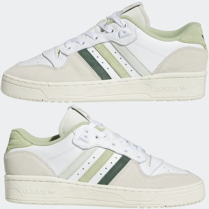 adidas Rivalry Low Cloud White / Linen Green / Magic Lime (GX7081)