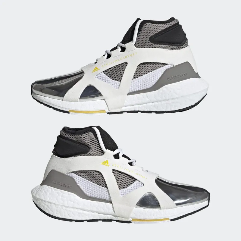 adidas adidas by Stella McCartney Ultraboost 21 Cloud White / Silver Metallic / Eqt Yellow (H00099)
