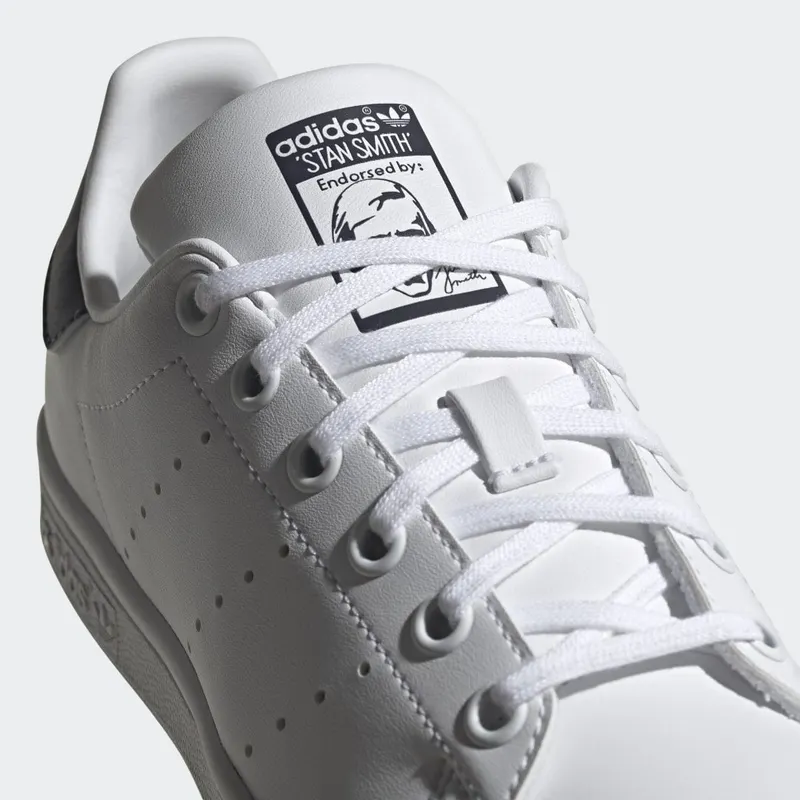 adidas Stan Smith Cloud White / Cloud White / Dark Blue (H68621)