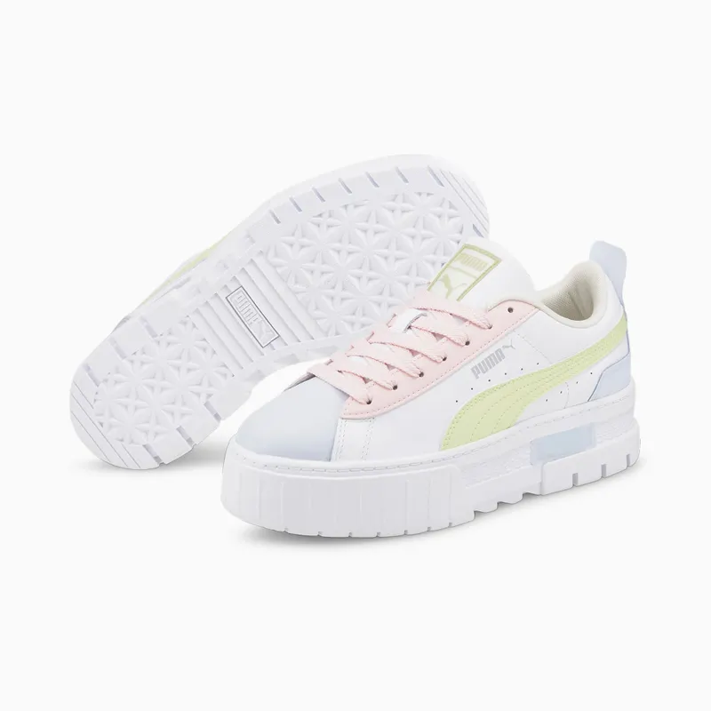 Puma Mayze Leather Wit (385591-02)