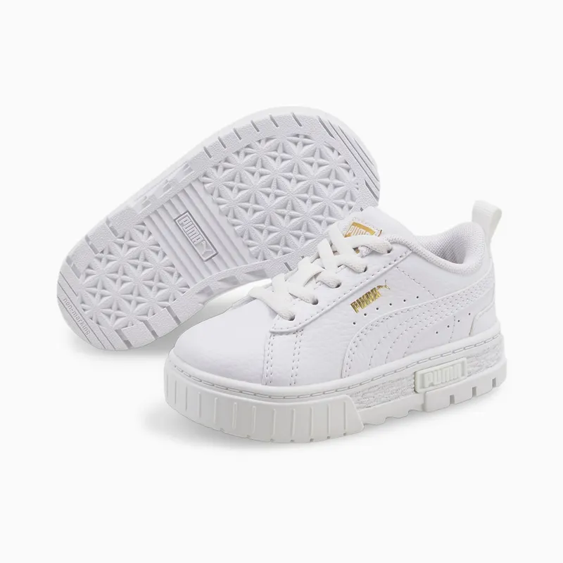 Puma Mayze Lth met alternatieve sluiting Goud/Wit (385686-01)