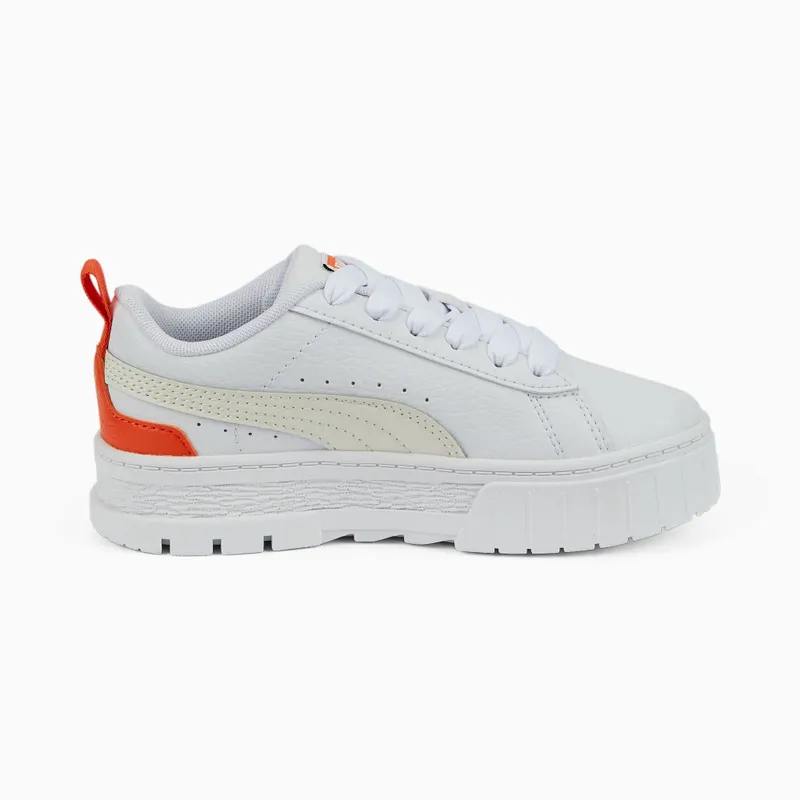 Puma Mayze leren Wit/Grijs (384528-06)