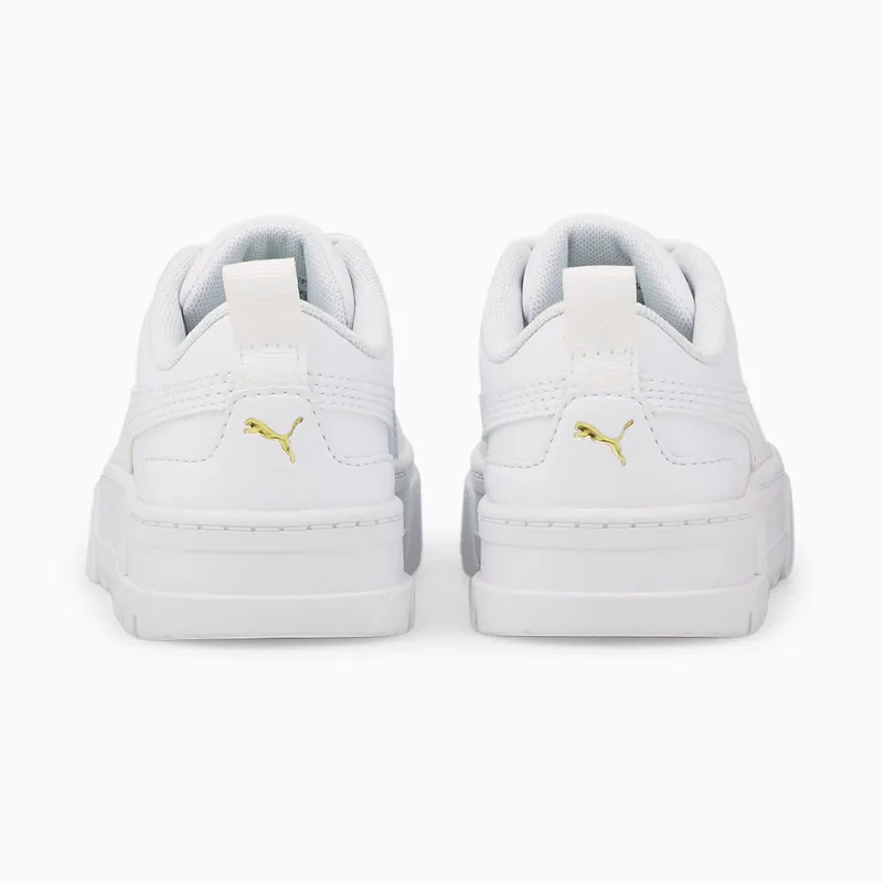 Puma Mayze leren Goud/Wit (384528-01)