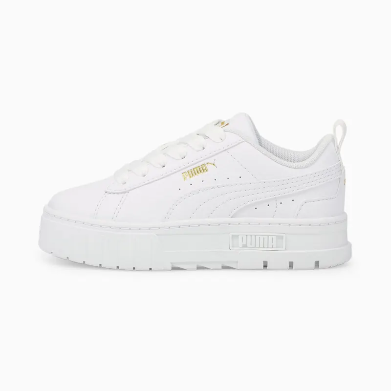 Puma Mayze leren Goud/Wit (384528-01)