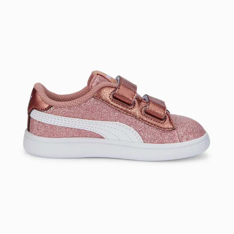 Puma Smash v2 Glitz Glam Roze/Wit/Goud (367380-29)