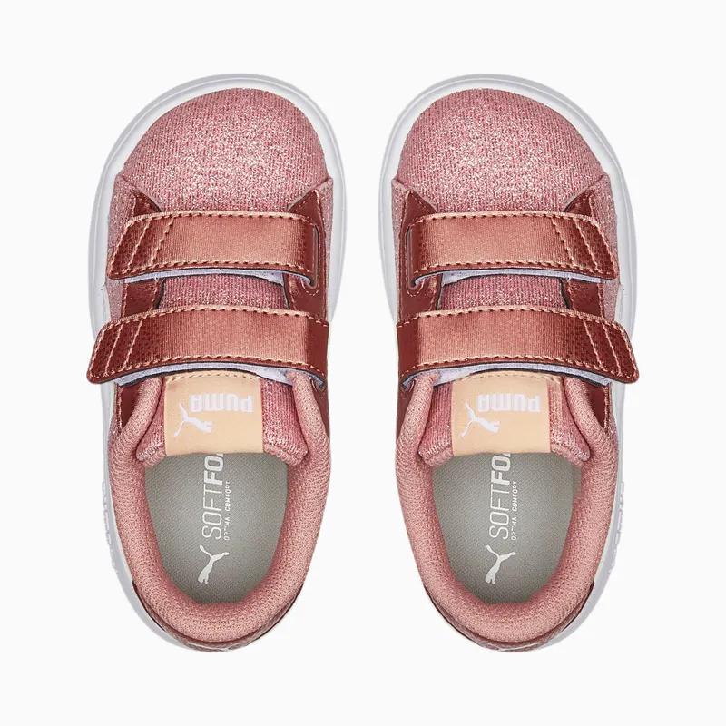 Puma Smash v2 Glitz Glam Roze/Wit/Goud (367380-29)
