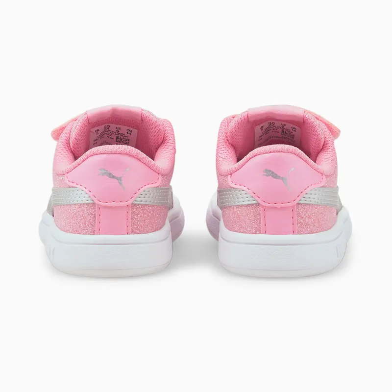 Puma Smash v2 Glitz Glam Roze/Zilver (367380-27)