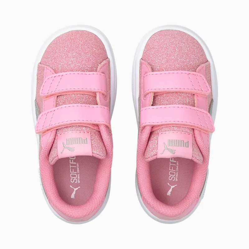 Puma Smash v2 Glitz Glam Roze/Zilver (367380-27)