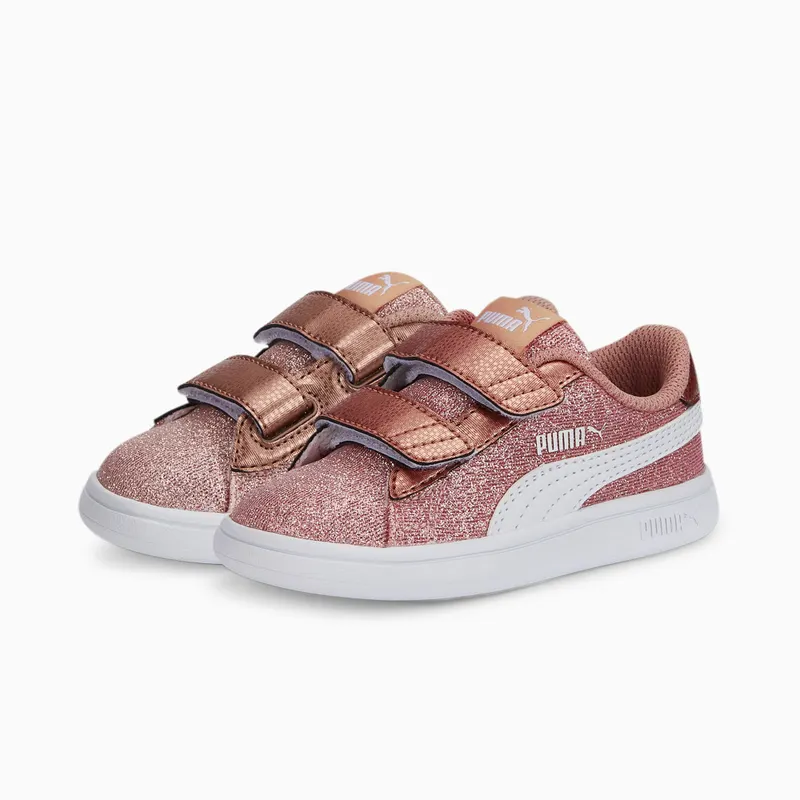 Puma Smash v2 Glitz Glam Roze/Wit/Goud (367380-29)