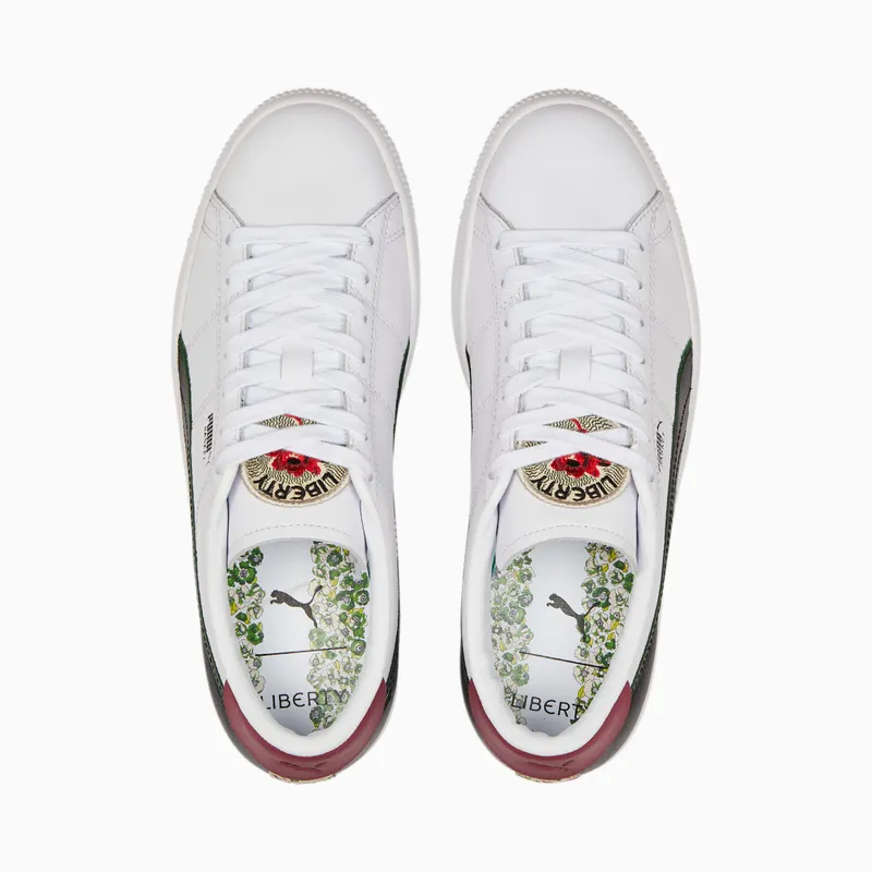 Puma x LIBERTY Basket VTG Women Wit/Zwart (384114-01)