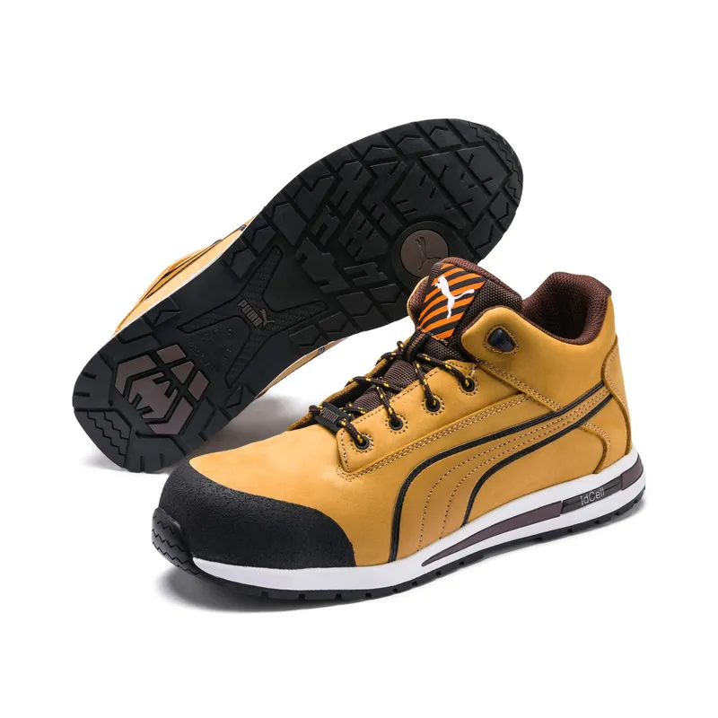 Puma Safety Shoes Dash Wheat Mid Geel (927999-01)