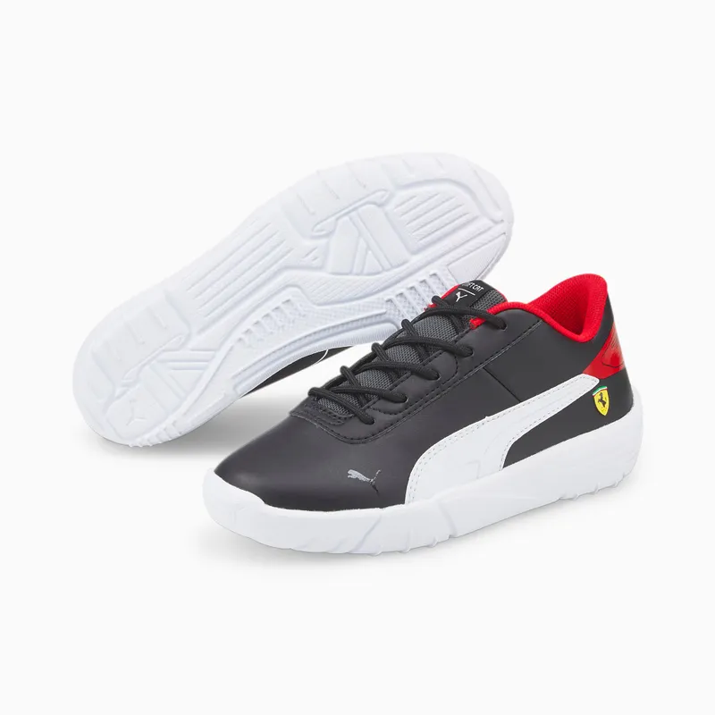 Puma Scuderia Ferrari Drift Cat Delta motorsportschoenen kinderen Wit/Zwart (306897-04)
