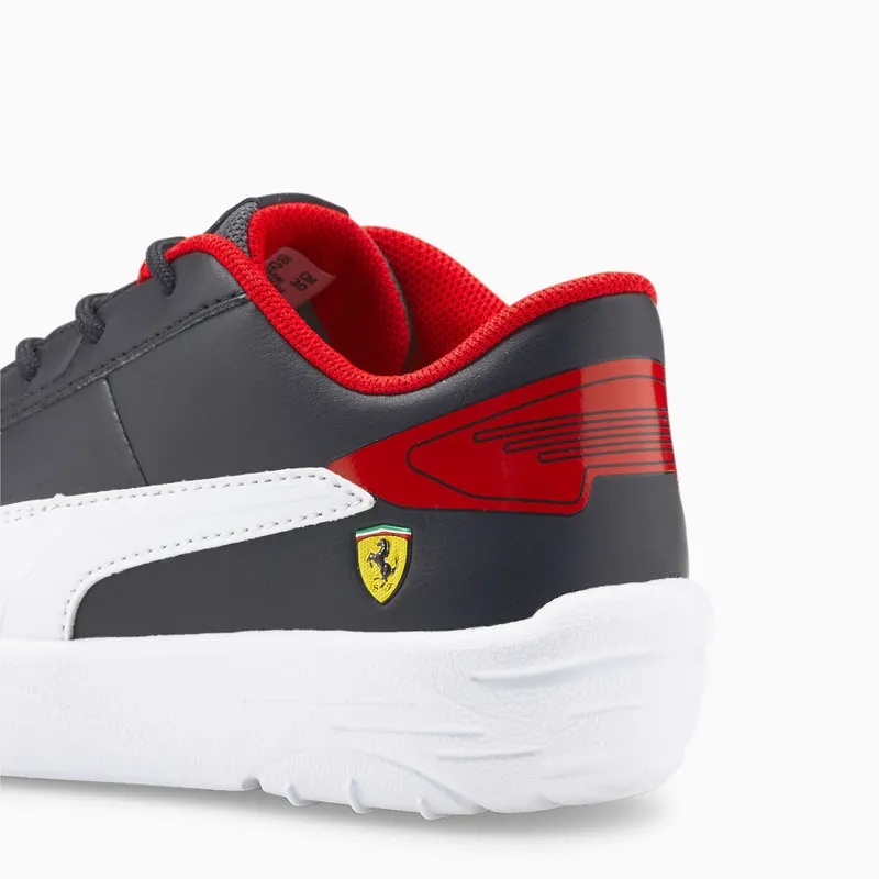 Puma Scuderia Ferrari Drift Cat Delta motorsportschoenen kinderen Wit/Zwart (306897-04)