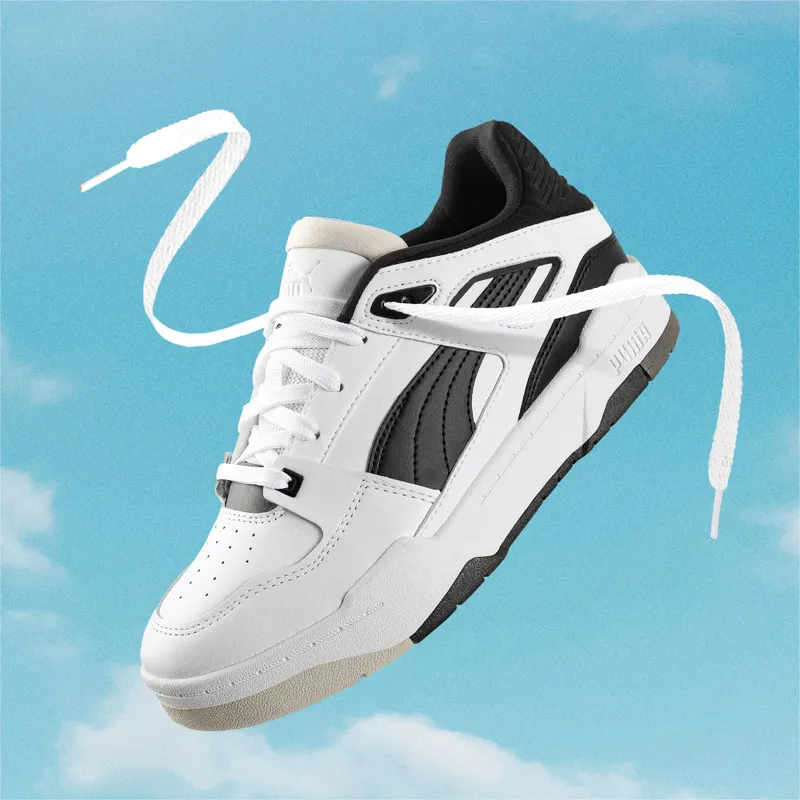Puma Slipstream-Sneakers Wit/Zwart/Grijs (386270-03)