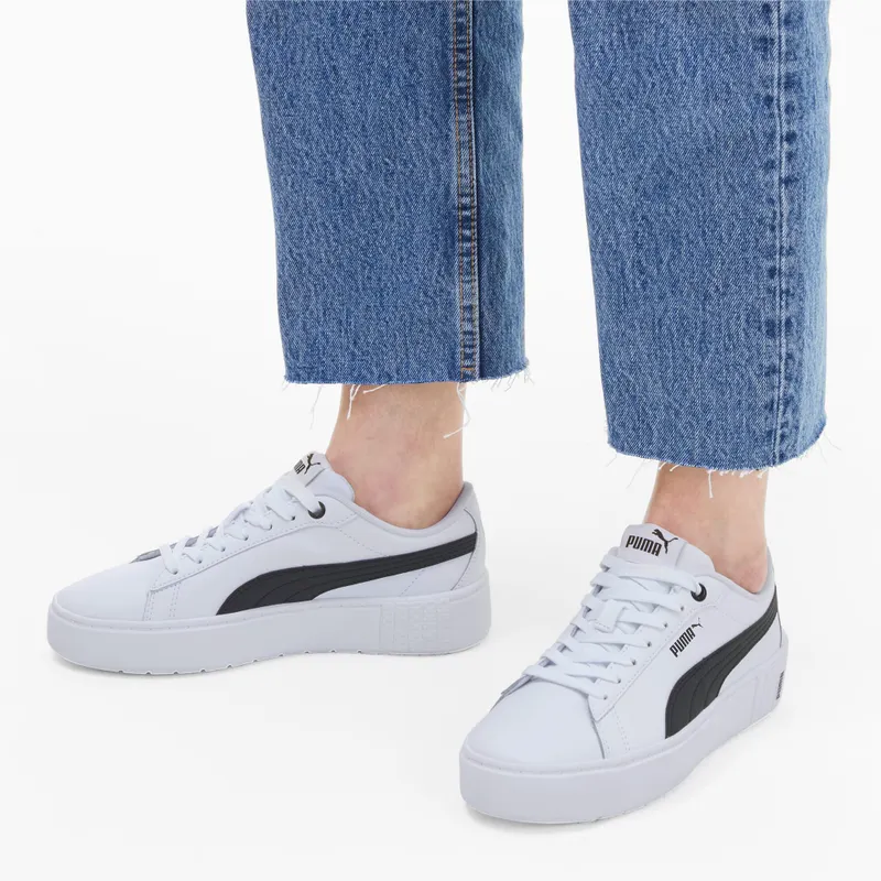 Puma Smash Platform v2 L Wit/Zwart (373035-02)