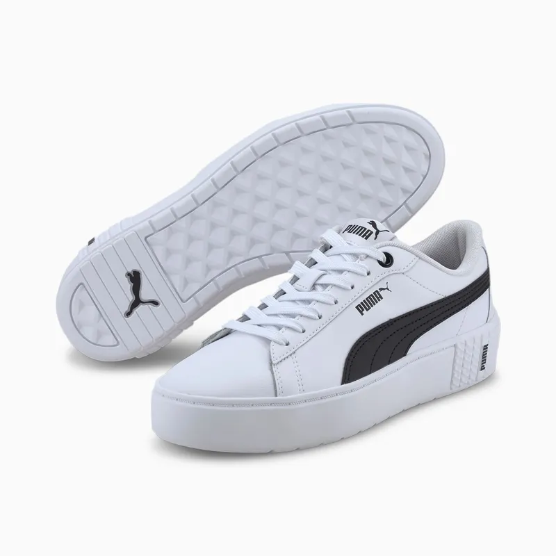 Puma Smash Platform v2 L Wit/Zwart (373035-02)