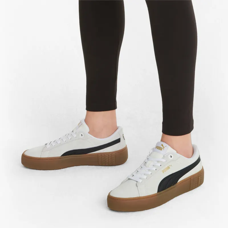Puma Smash Platform v2 SD dames Wit/Zwart (373037-07)