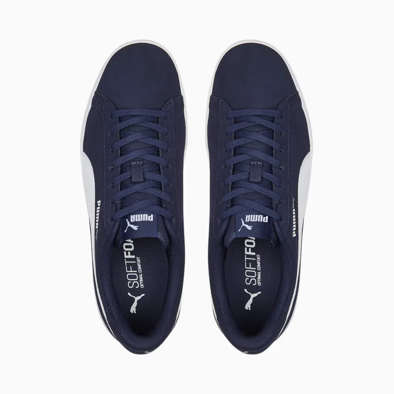 Puma Smash V2 brede Blauw/Wit (386436-04)