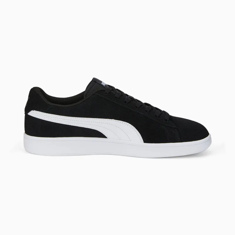 Puma Smash V2 brede Wit/Zwart (386436-01)