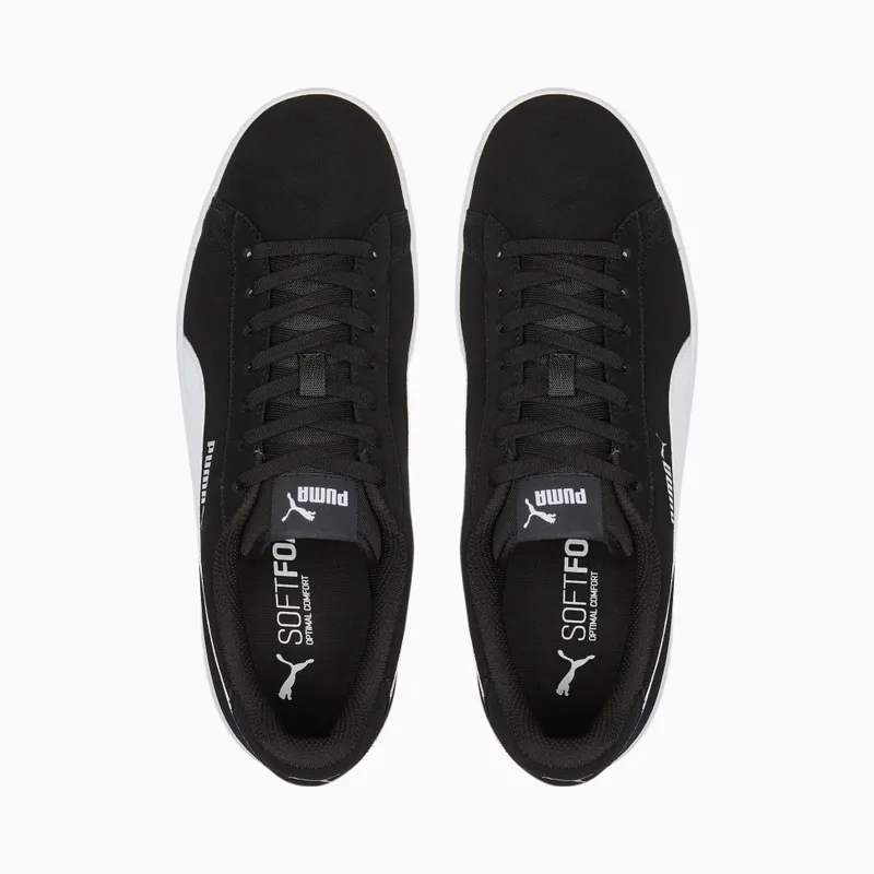 Puma Smash V2 brede Wit/Zwart (386436-01)