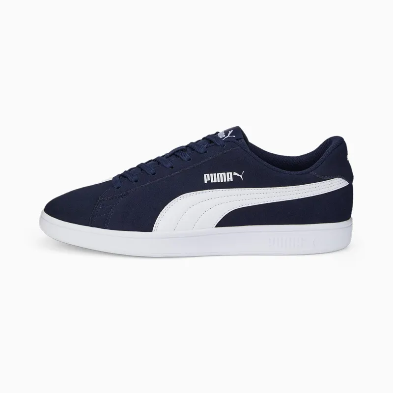 Puma Smash V2 brede Blauw/Wit (386436-04)