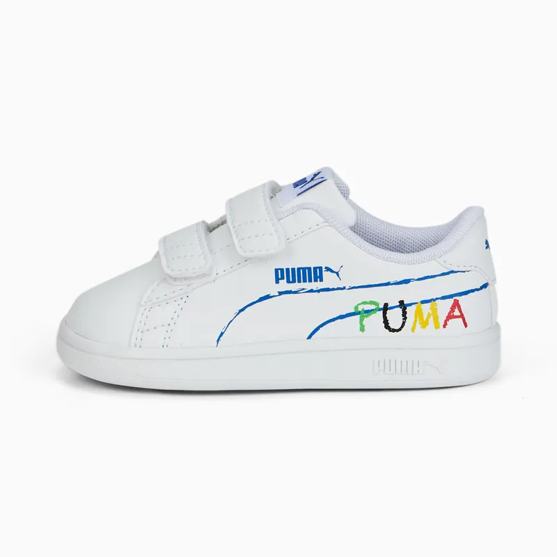 Puma Smash v2 Home School Zwart/Blauw/Groen (386201-02)