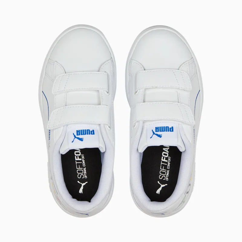 Puma Smash v2 Home School Zwart/Blauw/Groen (386200-02)