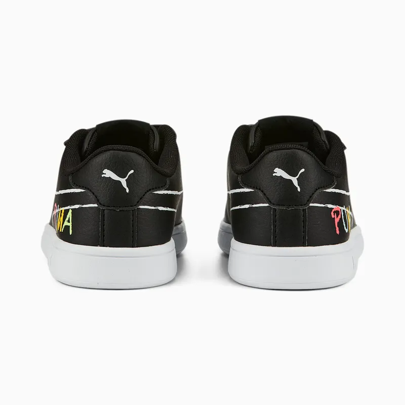 Puma Smash v2 Home School Wit/Blauw/Zwart (386200-01)