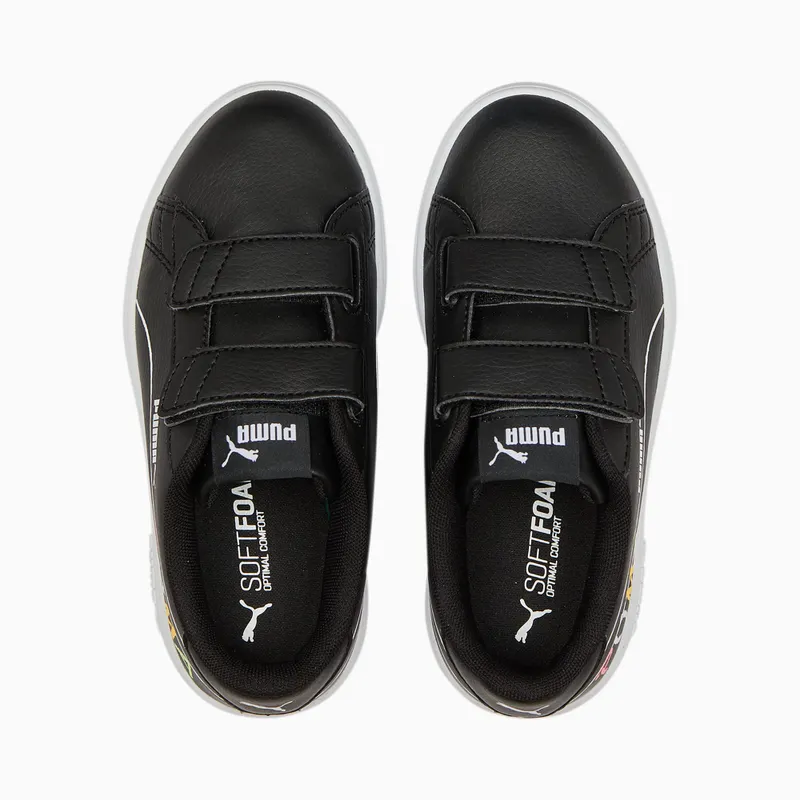 Puma Smash v2 Home School Wit/Blauw/Zwart (386200-01)