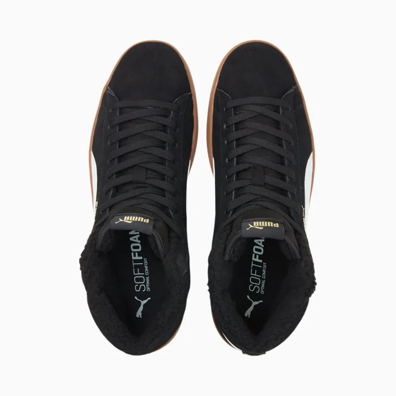 Puma Smash v2 Mid Winter Wit/Zwart (375870-01)