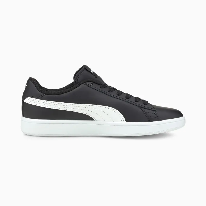 Puma Smash v2 leren Wit/Zwart (365215-04)