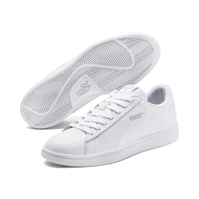Puma Smash v2 leren Wit (365215-07)