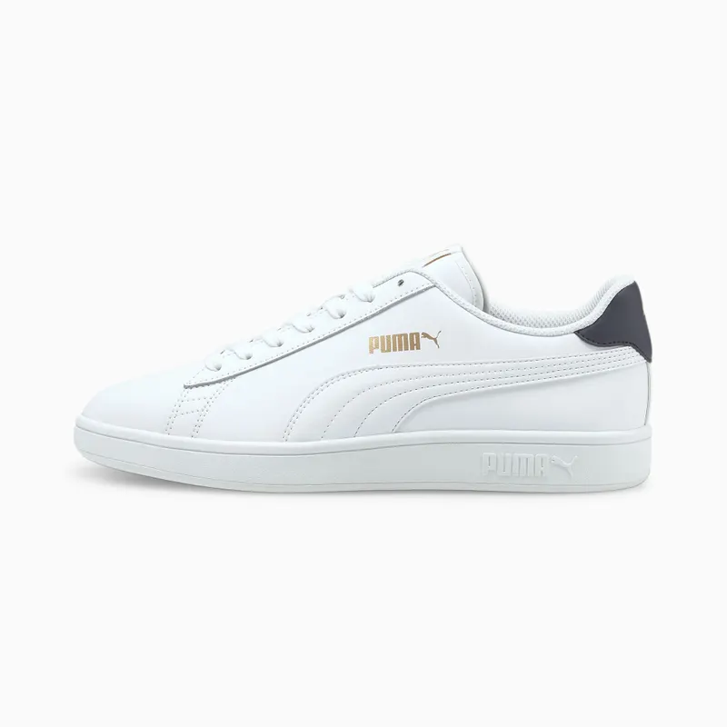 Puma Smash v2 leren Goud/Blauw/Wit (365215-35)