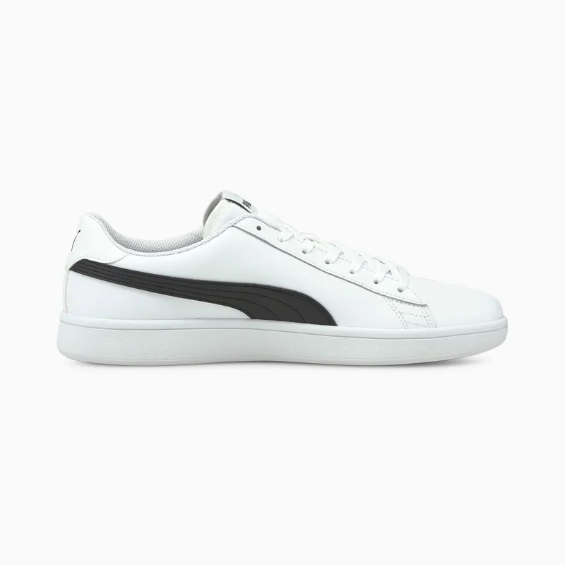 Puma Smash v2 leren Wit/Zwart (365215-01)