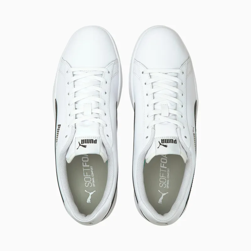 Puma Smash v2 leren Wit/Zwart (365215-01)