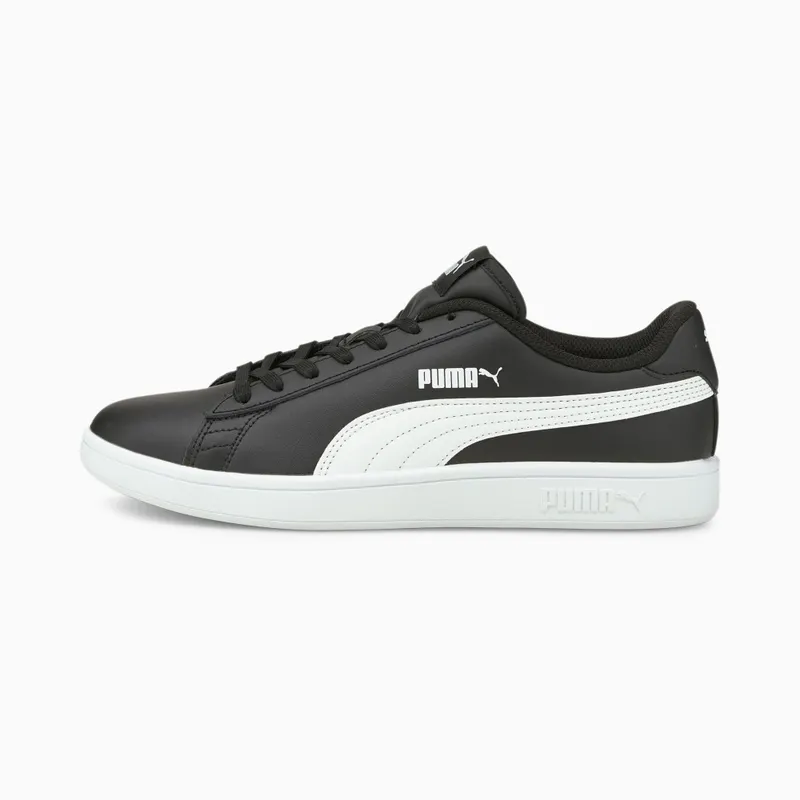 Puma Smash v2 leren Wit/Zwart (365215-04)