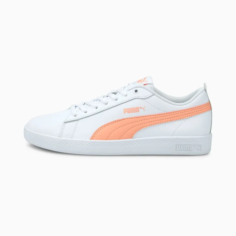Puma Smash v2 leren Wit/Zwart (365208-26)