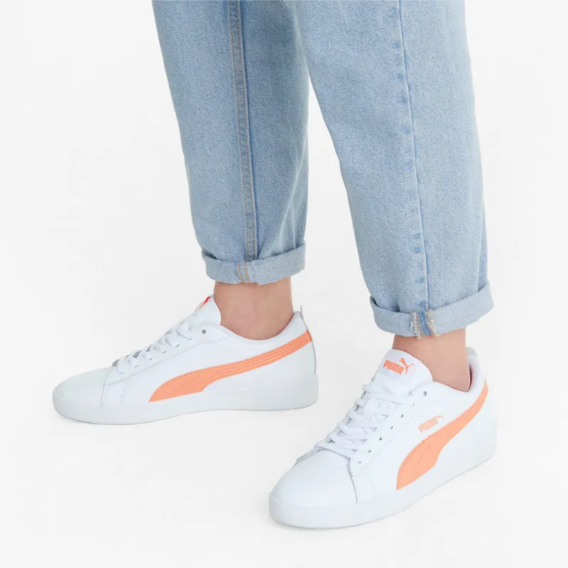 Puma Smash v2 leren Wit/Zwart (365208-26)