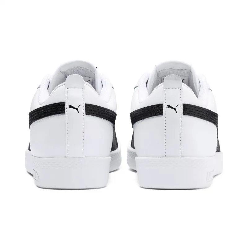 Puma Smash v2 leren Wit/Zwart (365208-01)