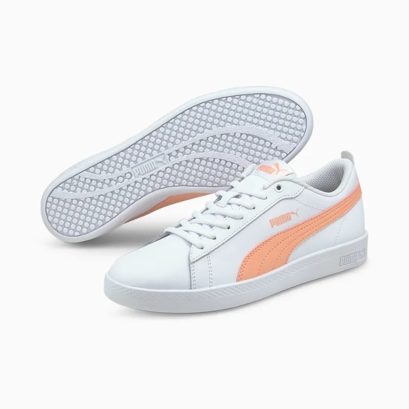 Puma Smash v2 leren Wit/Zwart (365208-26)