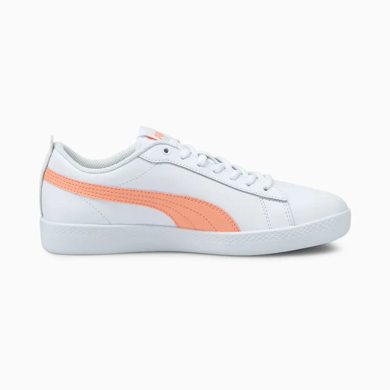 Puma Smash v2 leren Wit/Zwart (365208-26)