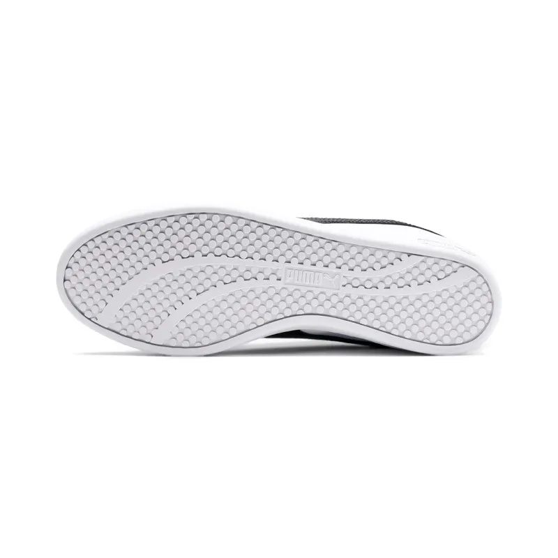 Puma Smash v2 leren Wit/Zwart (365208-01)