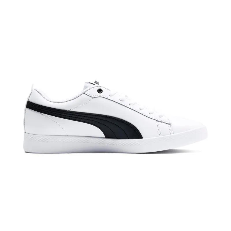 Puma Smash v2 leren Wit/Zwart (365208-01)
