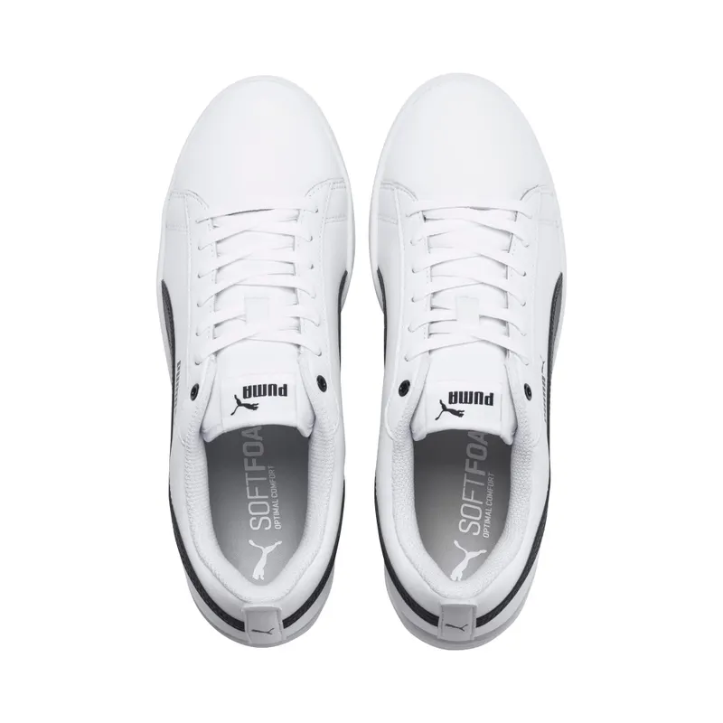 Puma Smash v2 leren Wit/Zwart (365208-01)