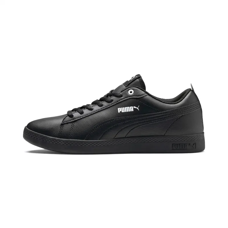 Puma Smash v2 leren Zwart (365208-03)