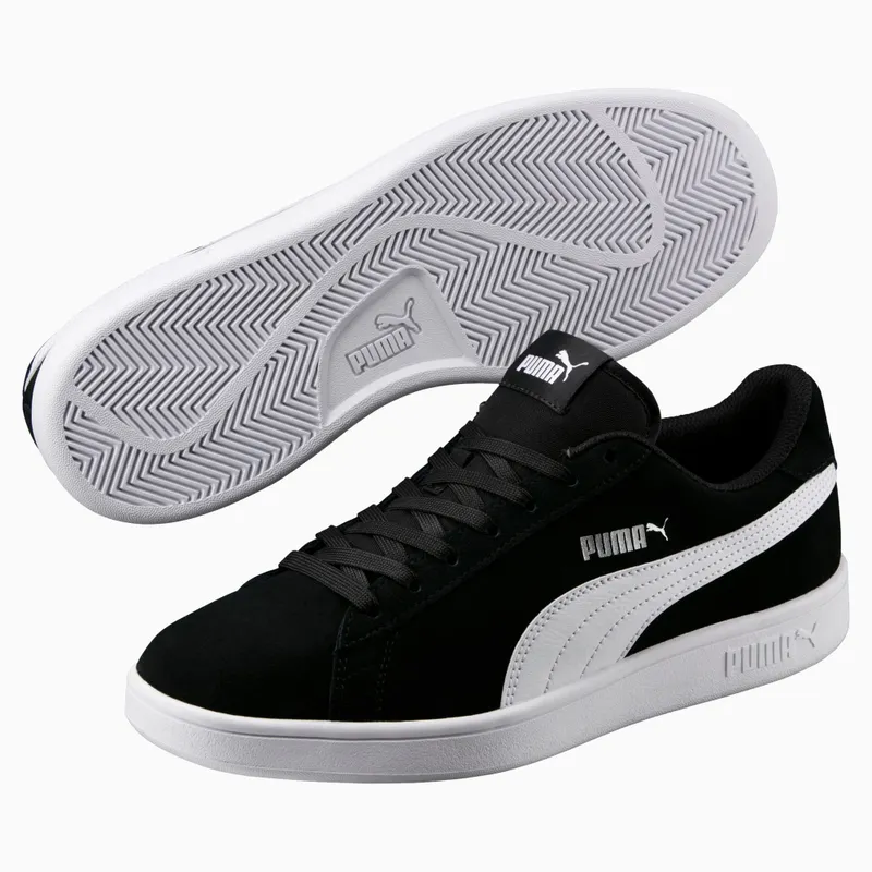Puma Smash v2 Zilver/Zwart/Wit (364989-01)