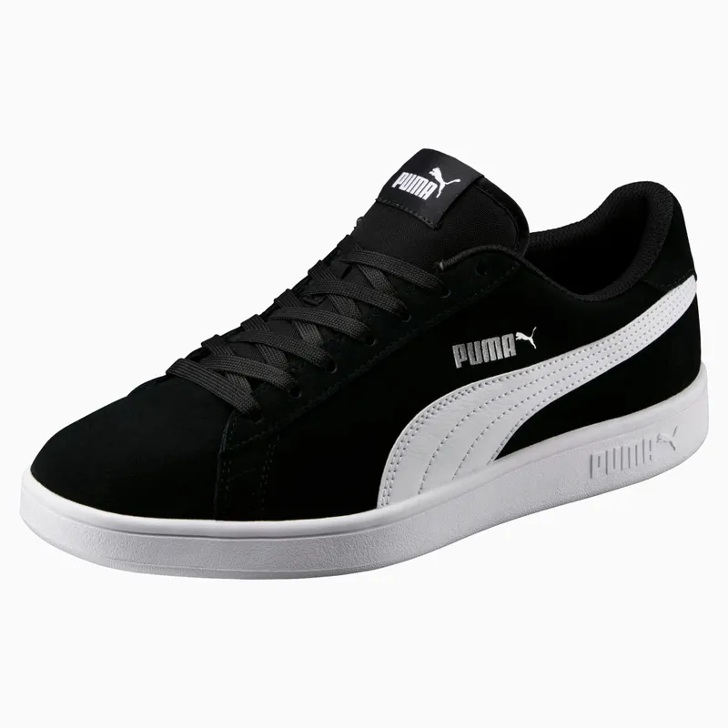 Puma Smash v2 Zilver/Zwart/Wit (364989-01)